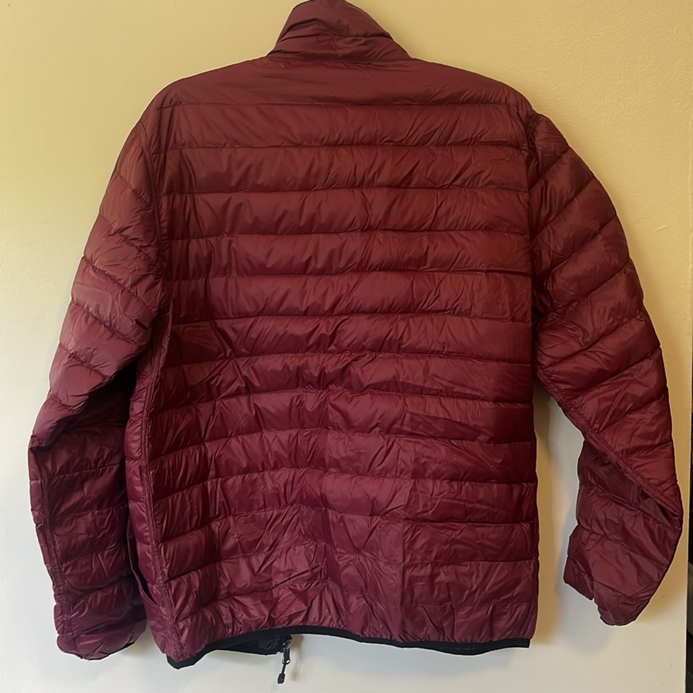 Reversible puffer plaid/maroon - Picture 2 of 5
